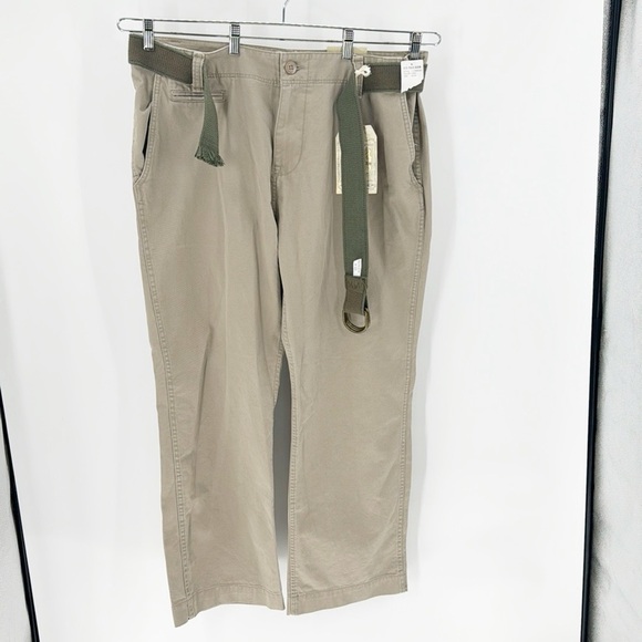 U.S Polo Assn. military plain front khaki business casual neutral 40x30 w/belt - Picture 1 of 11